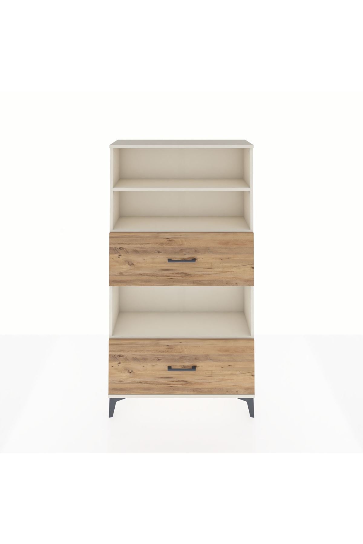 Arges Dolap 3 Raflı 2 Çekmeceli 88x30x163 Aytaşı-Çam