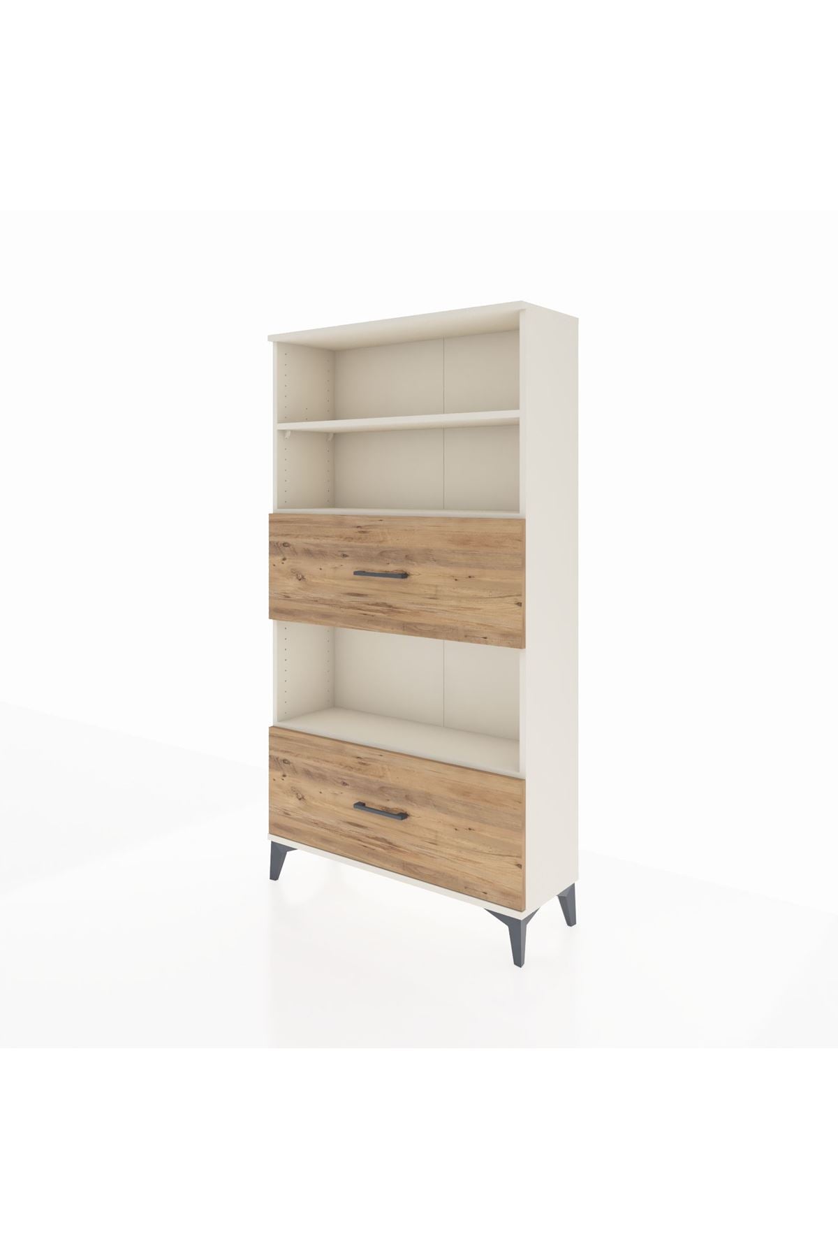 Arges Dolap 3 Raflı 2 Çekmeceli 88x30x163 Aytaşı-Çam