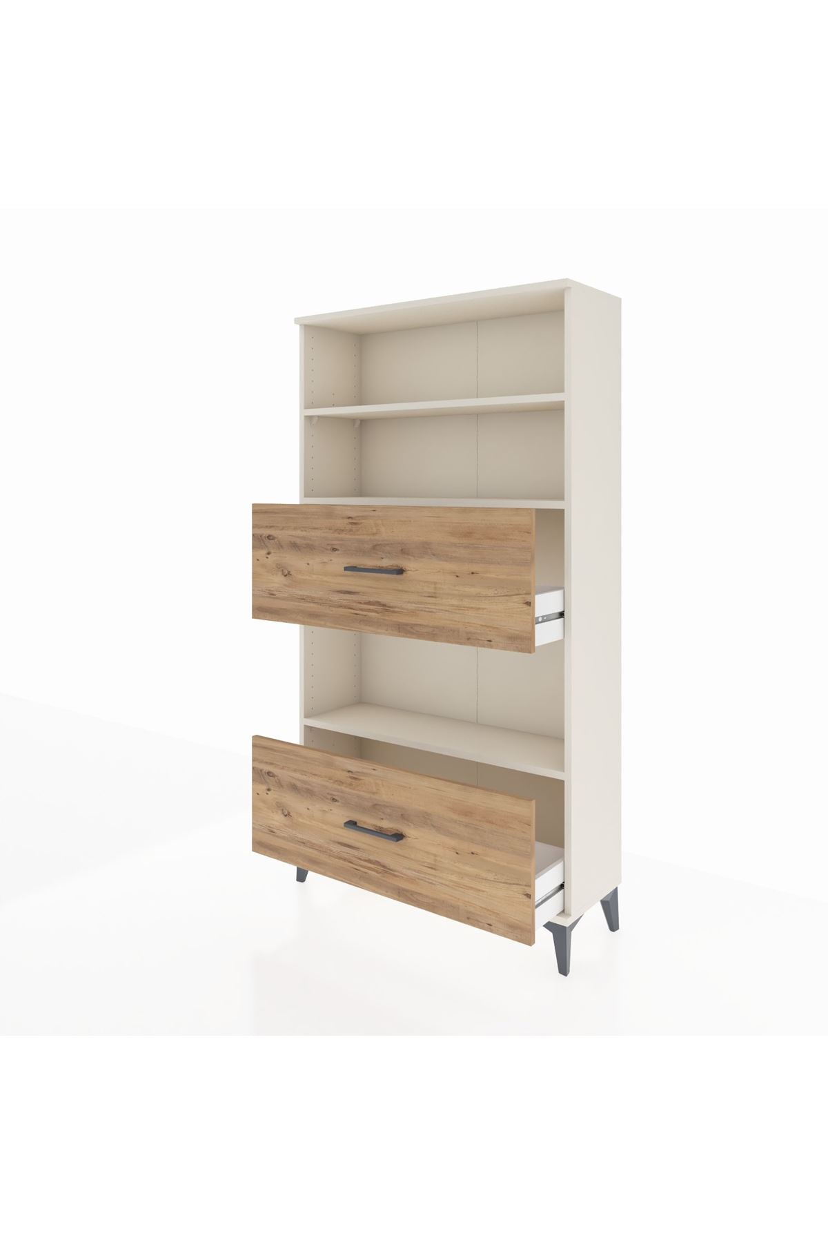 Arges Dolap 3 Raflı 2 Çekmeceli 88x30x163 Aytaşı-Çam