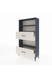 Arges Dolap 3 Raflı 2 Çekmeceli 88x30x163 Antrasit-Aytaşı