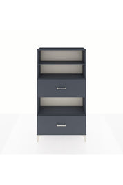 Arges Dolap 3 Raflı 2 Çekmeceli 88x30x163 Antrasit-Antrasit