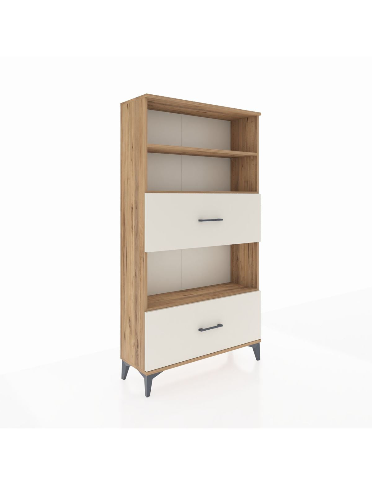 Arges Dolap 3 Raflı 2 Çekmeceli 88x30x163 Çam-Aytaşı