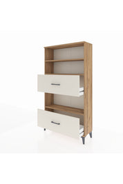 Arges Dolap 3 Raflı 2 Çekmeceli 88x30x163 Çam-Aytaşı