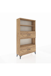 Arges Dolap 3 Raflı 2 Çekmeceli 88x30x163 Çam-Çam