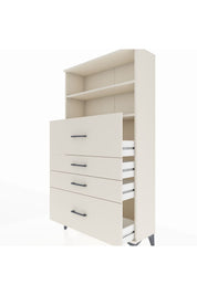 Arges Dolap 2 Raflı 4 Çekmeceli 88x30x163 Aytaşı-Aytaşı