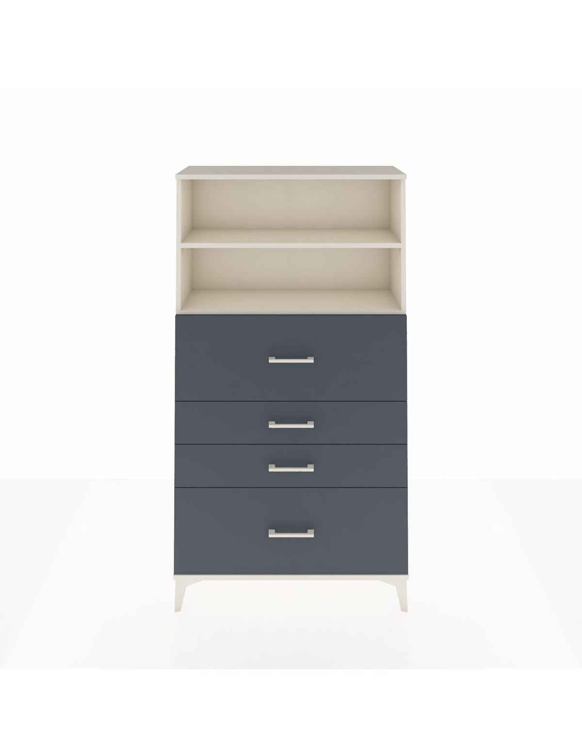 Arges Dolap 2 Raflı 4 Çekmeceli 88x30x163 Aytaşı-Antrasit