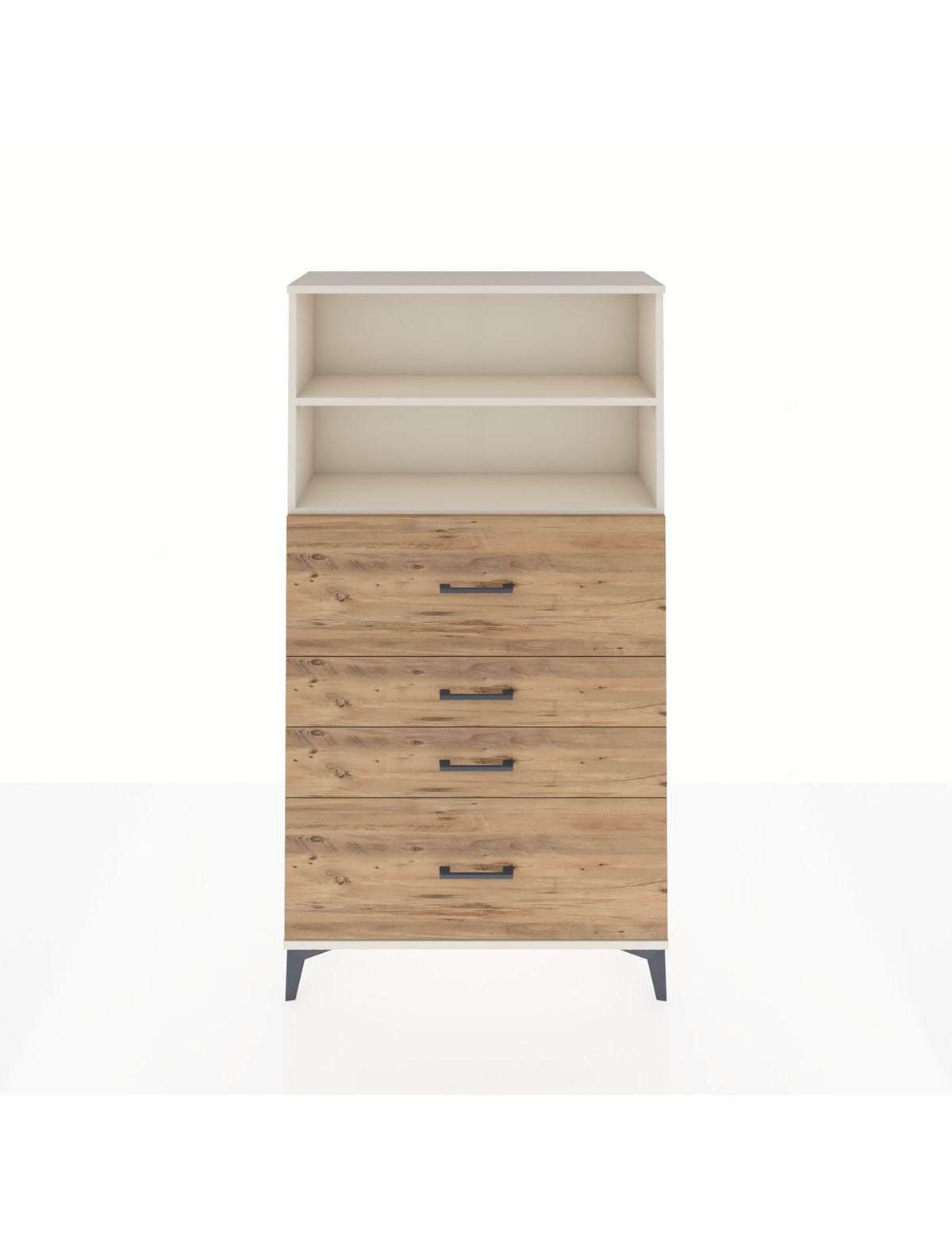 Arges Dolap 2 Raflı 4 Çekmeceli 88x30x163 Aytaşı-Çam