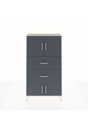 Arges Dolap 2 Raflı 2 Çekmeceli 4 Kapaklı 88x30x163 Aytaşı-Antrasit