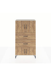 Arges Dolap 2 Raflı 2 Çekmeceli 4 Kapaklı 88x30x163 Aytaşı-Çam