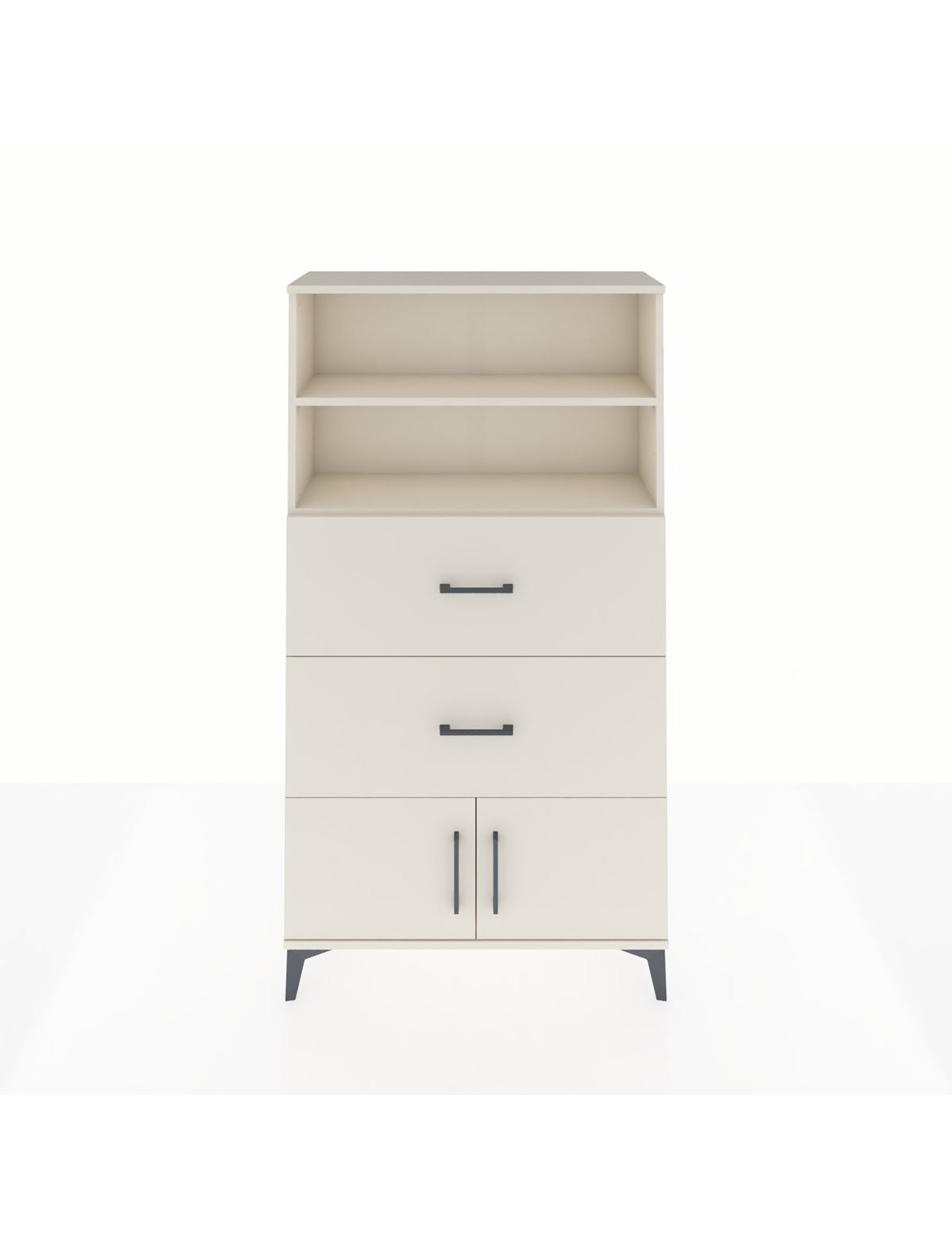 Arges Dolap 2 Raflı 2 Çekmeceli 2 Kapaklı 88x30x163 Aytaşı-Aytaşı