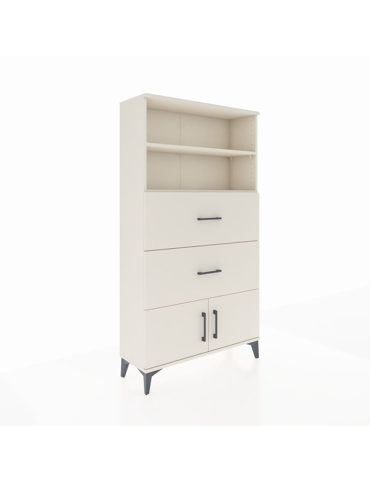 Arges Dolap 2 Raflı 2 Çekmeceli 2 Kapaklı 88x30x163 Aytaşı-Aytaşı