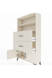 Arges Dolap 2 Raflı 2 Çekmeceli 2 Kapaklı 88x30x163 Aytaşı-Aytaşı