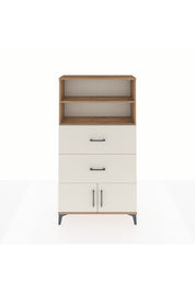 Arges Dolap 2 Raflı 2 Çekmeceli 2 Kapaklı 88x30x163 Çam-Aytaşı