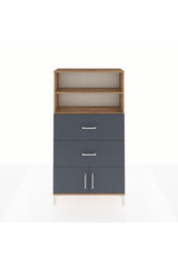 Arges Dolap 2 Raflı 2 Çekmeceli 2 Kapaklı 88x30x163