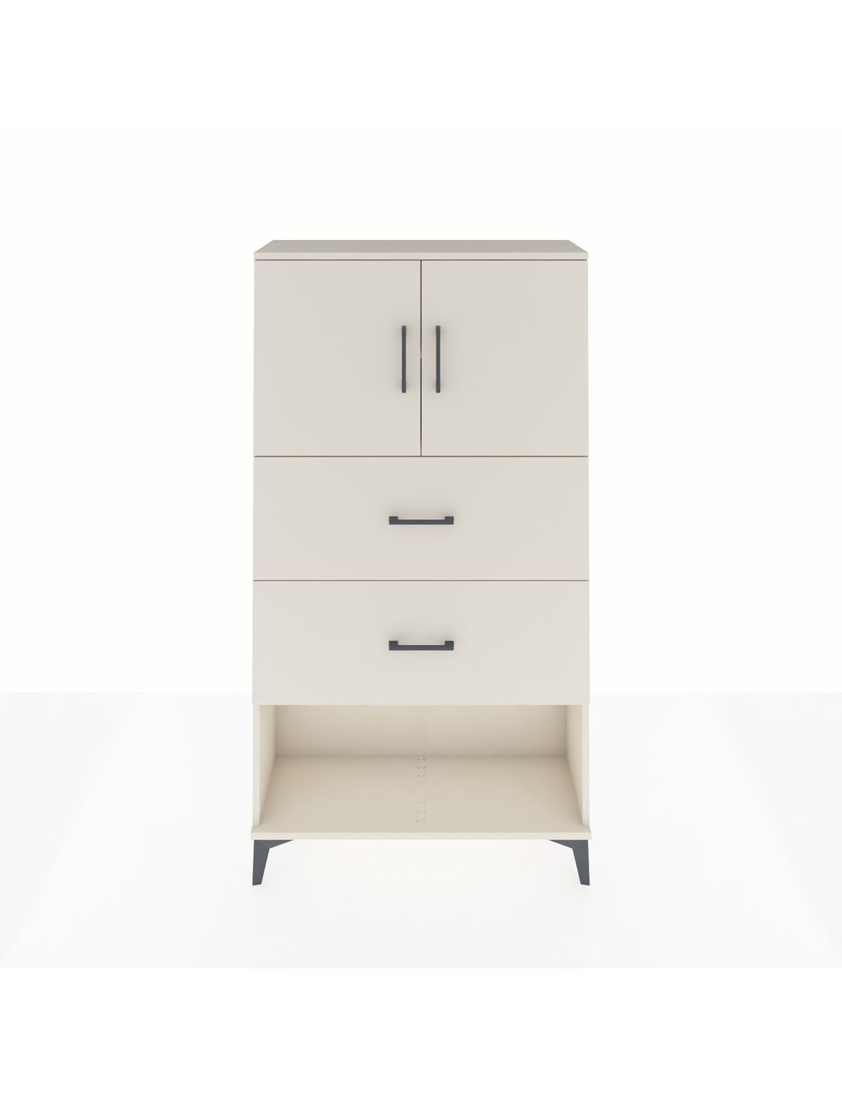 Arges Dolap 2 Raflı 2 Çekmeceli 2 Kapaklı 88x30x163 Aytaşı-Aytaşı