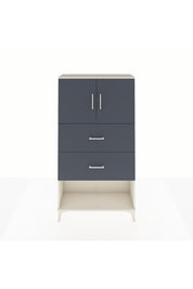 Arges Dolap 2 Raflı 2 Çekmeceli 2 Kapaklı 88x30x163 Aytaşı-Antrasit