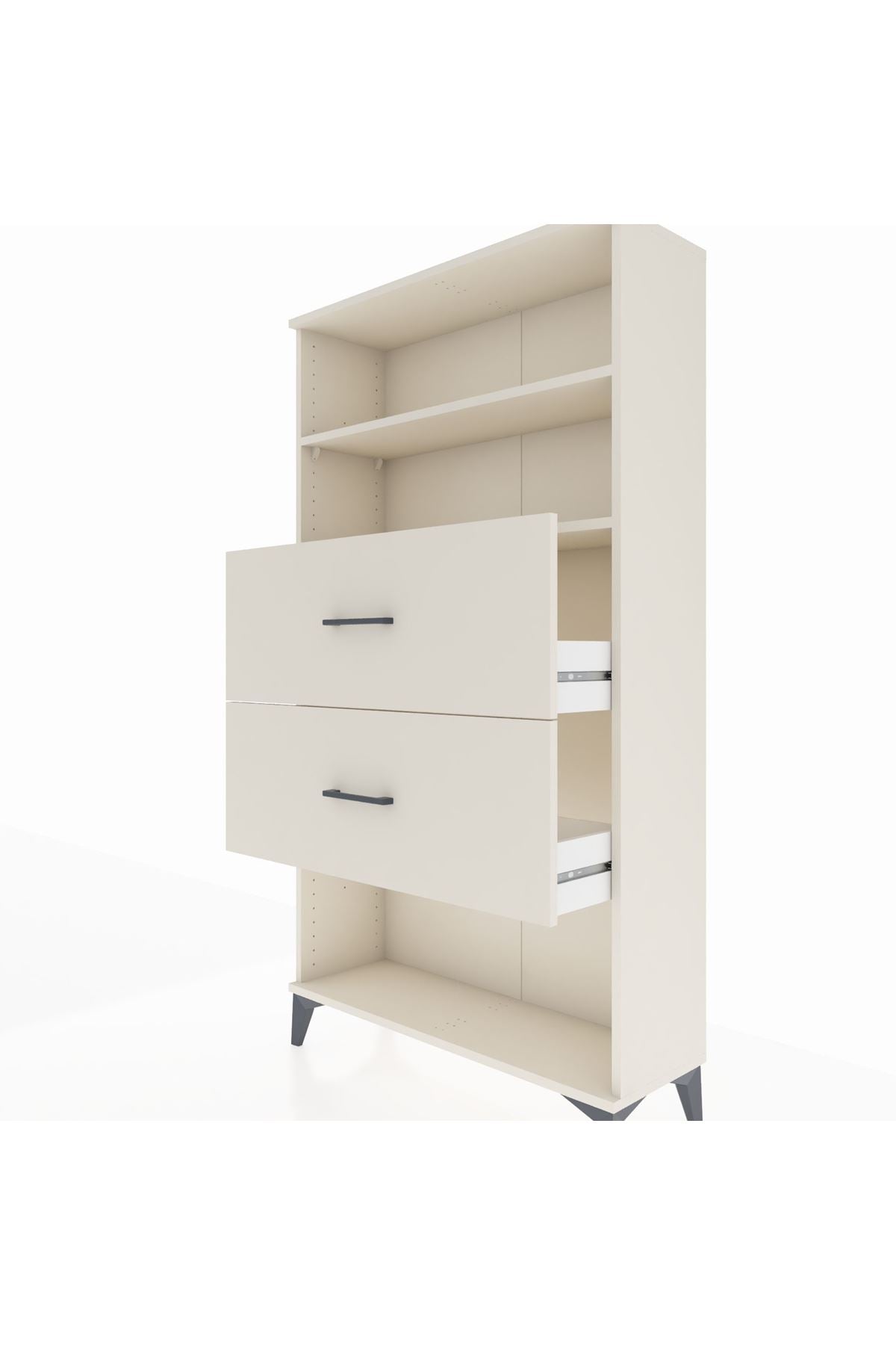 Arges Dolap 2 Raflı 2 Çekmeceli 88x30x163 Aytaşı-Aytaşı