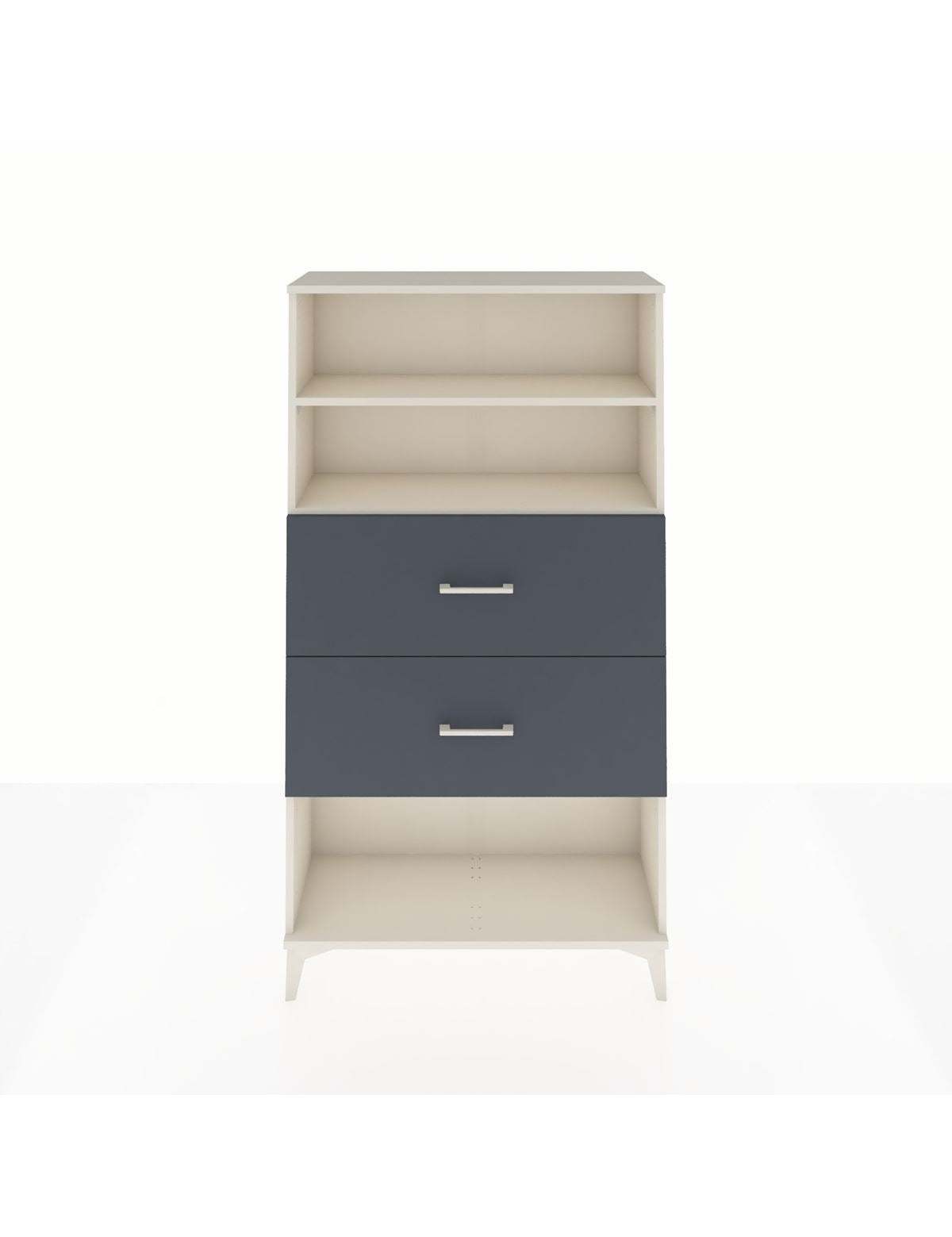 Arges Dolap 2 Raflı 2 Çekmeceli 88x30x163 Aytaşı-Antrasit