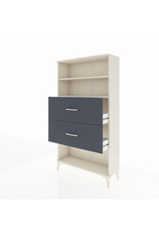 Arges Dolap 2 Raflı 2 Çekmeceli 88x30x163 Aytaşı-Antrasit