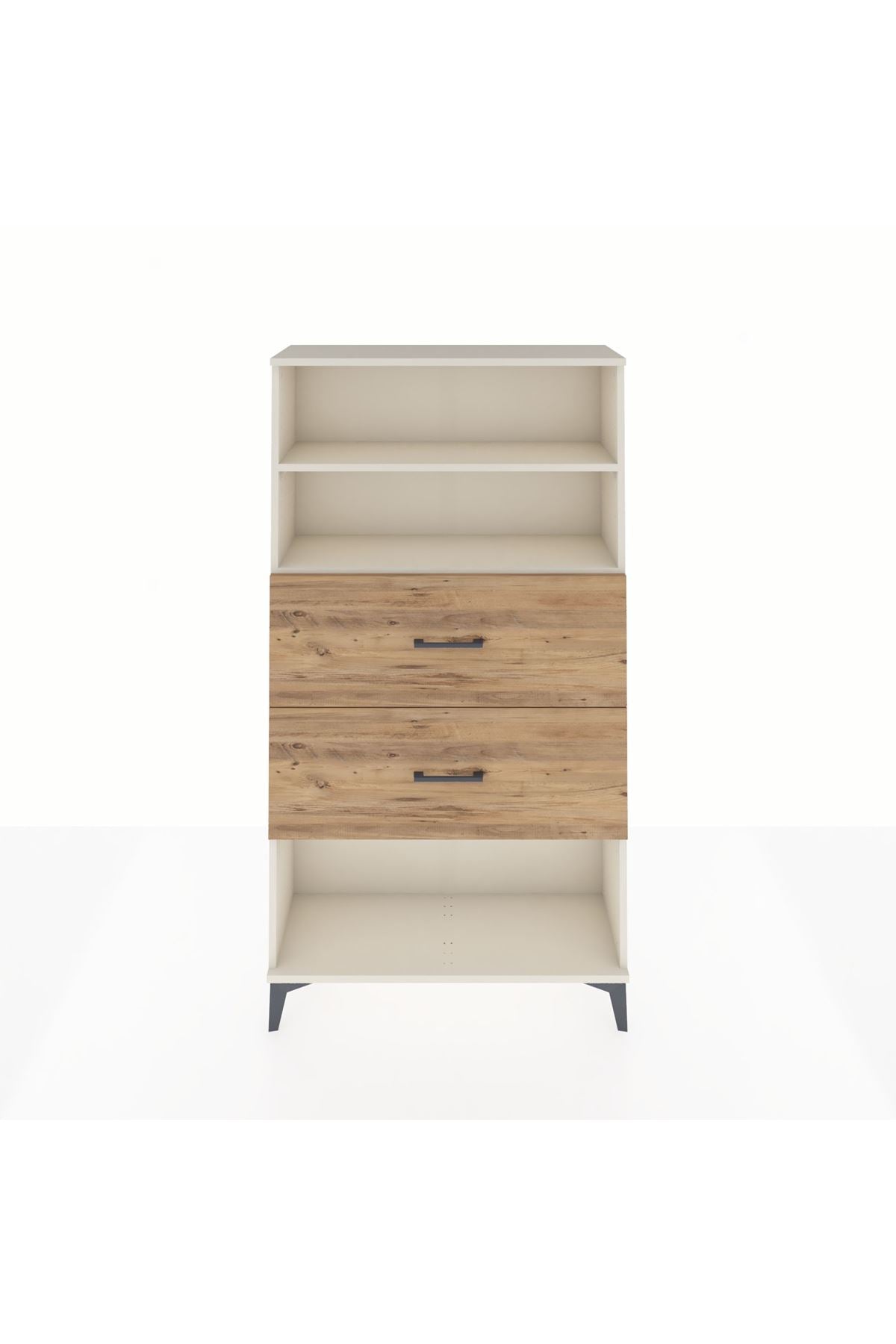 Arges Dolap 2 Raflı 2 Çekmeceli 88x30x163 Aytaşı-Çam