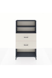 Arges Dolap 2 Raflı 2 Çekmeceli 88x30x163 Antrasit-Aytaşı