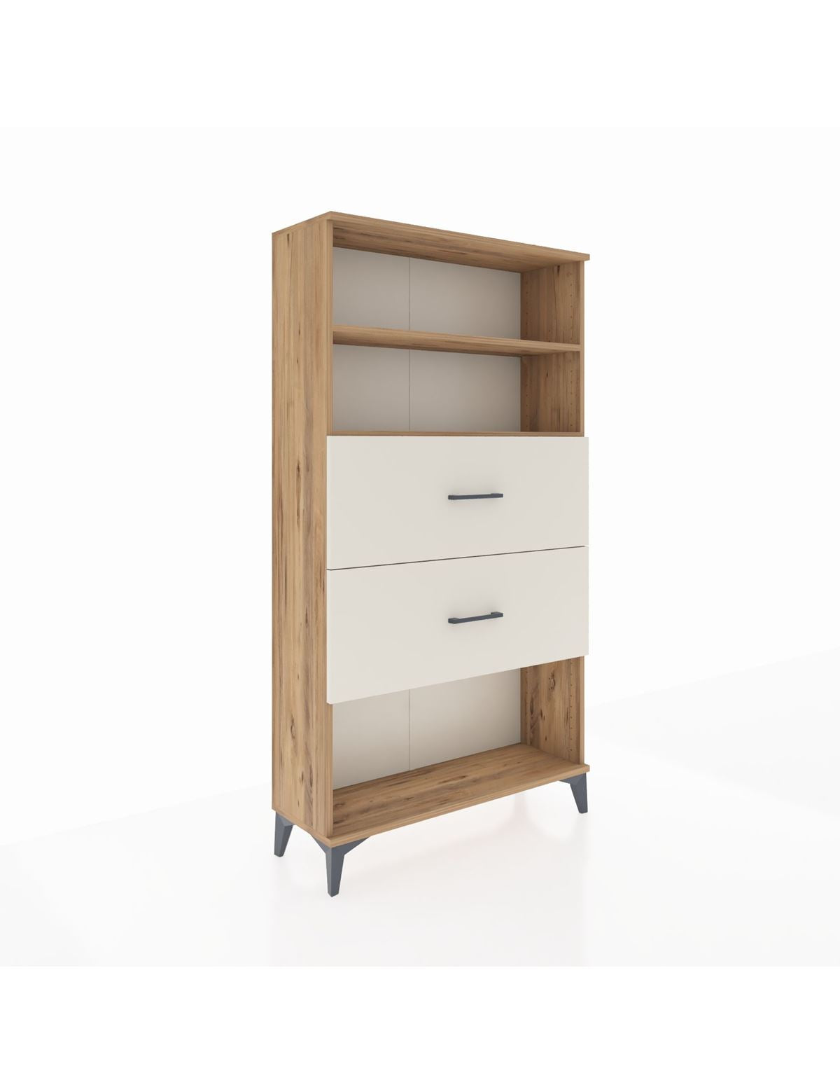 Arges Dolap 2 Raflı 2 Çekmeceli 88x30x163 Çam-Aytaşı