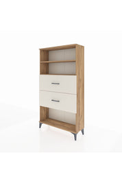 Arges Dolap 2 Raflı 2 Çekmeceli 88x30x163 Çam-Aytaşı