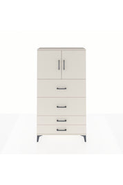 Arges Dolap 2 Raflı 4 Çekmeceli 2 Kapaklı 88x30x163 - S21M037V1A
