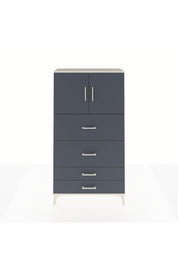 Arges Dolap 2 Raflı 4 Çekmeceli 2 Kapaklı 88x30x163 Aytaşı-Antrasit