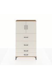 Arges Dolap 2 Raflı 4 Çekmeceli 2 Kapaklı 88x30x163 Çam-Aytaşı