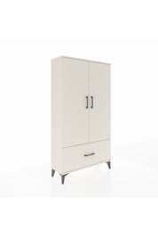 Arges Dolap 3 Raflı Tek Çekmeceli 2 Kapaklı 88x30x163 Aytaşı-Aytaşı