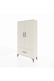 Arges Dolap 3 Raflı Tek Çekmeceli 2 Kapaklı 88x30x163 Aytaşı-Aytaşı