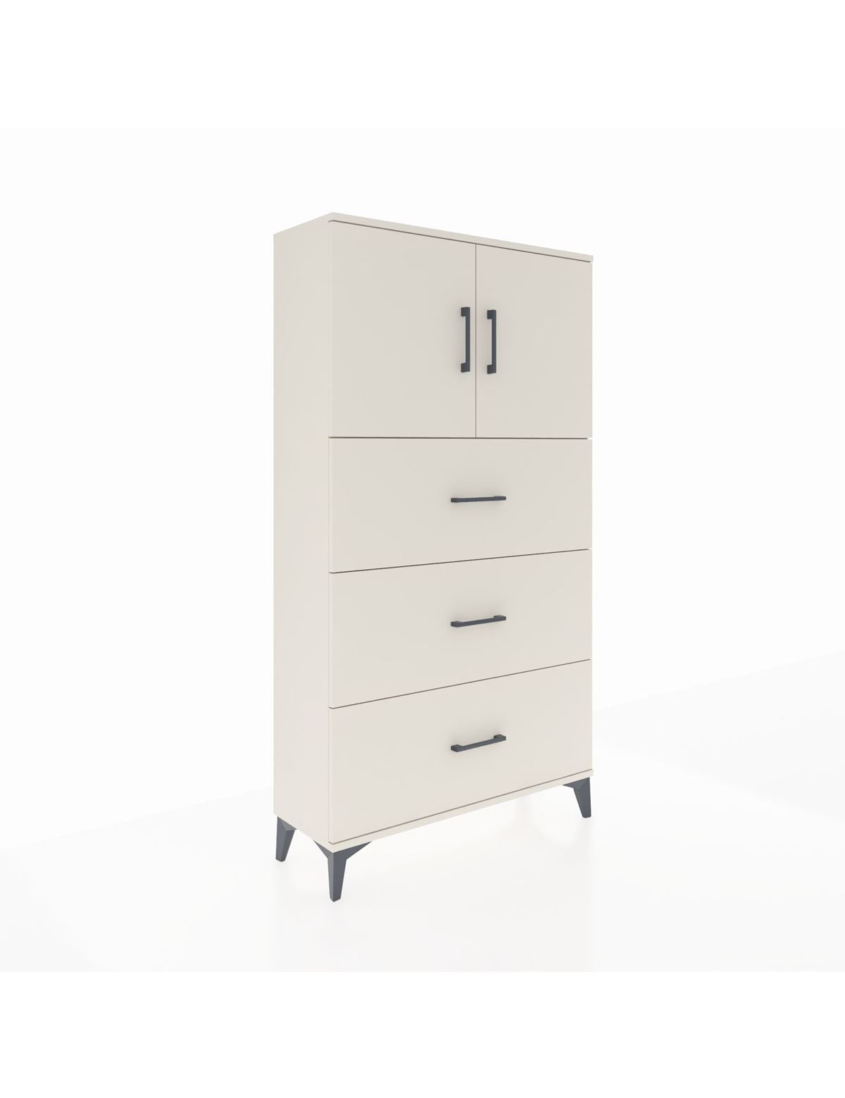 Arges Dolap 2 Raflı 3 Çekmeceli 2 Kapaklı 88x30x163 Aytaşı-Aytaşı