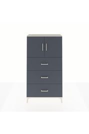 Arges Dolap 2 Raflı 3 Çekmeceli 2 Kapaklı 88x30x163 Aytaşı-Antrasit