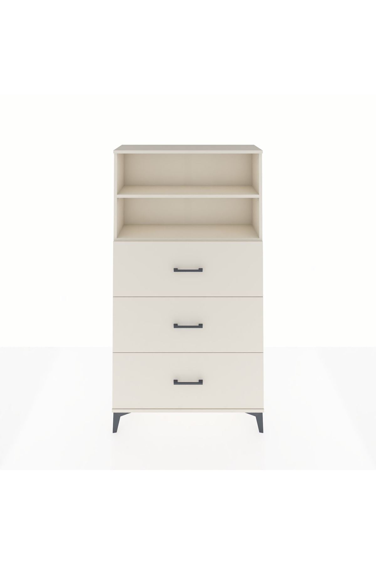 Arges Dolap 2 Raflı 3 Çekmeceli 88x30x163 - S21M040V1A