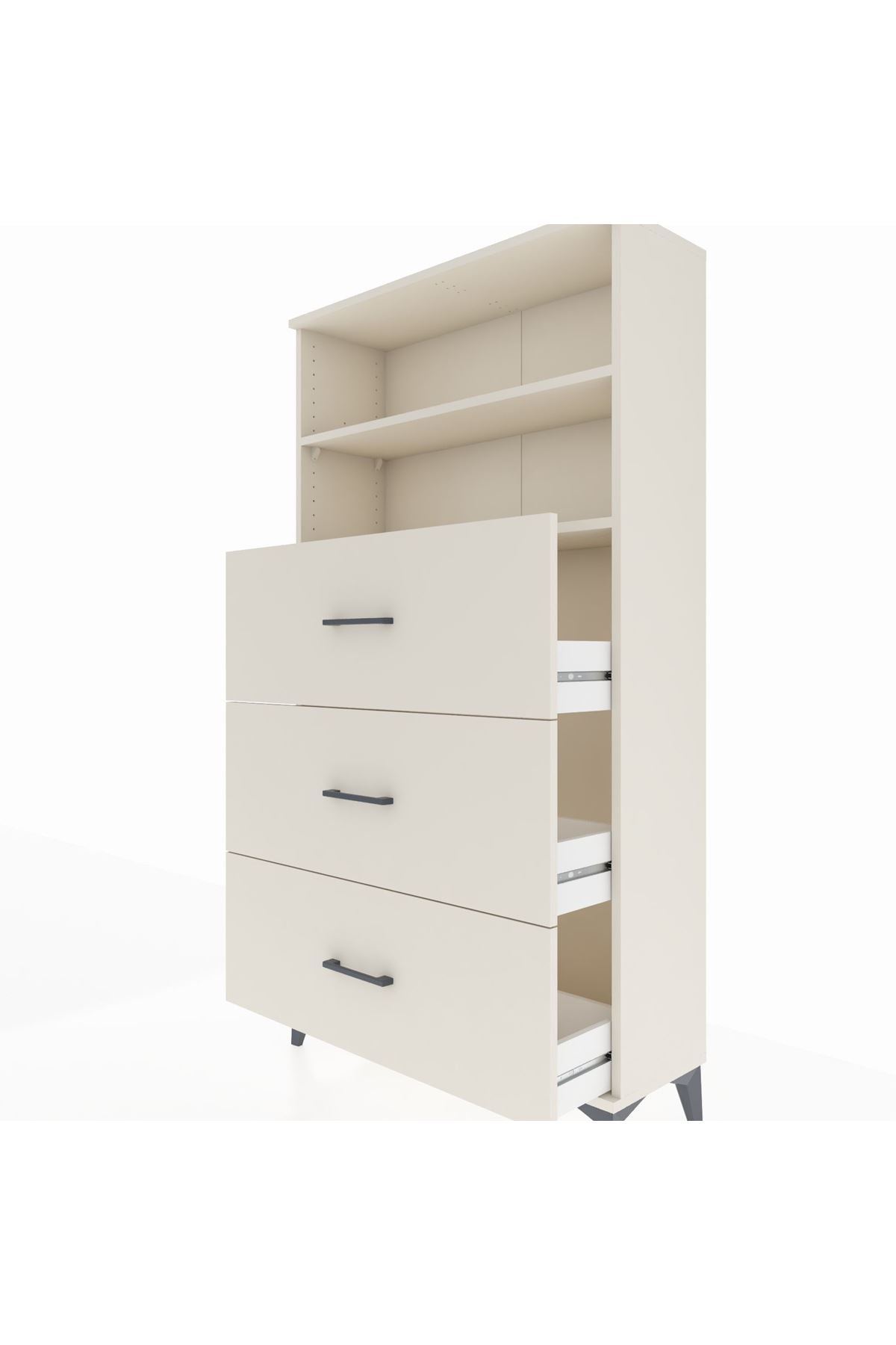 Arges Dolap 2 Raflı 3 Çekmeceli 88x30x163 Aytaşı-Aytaşı