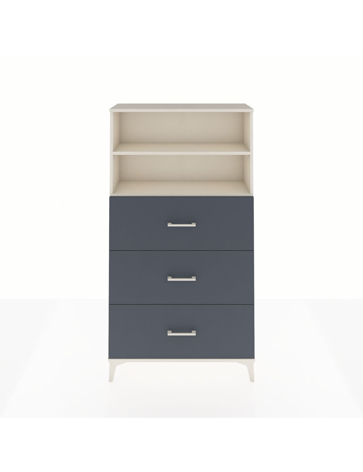 Arges Dolap 2 Raflı 3 Çekmeceli 88x30x163 Aytaşı-Antrasit