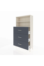 Arges Dolap 2 Raflı 3 Çekmeceli 88x30x163 Aytaşı-Antrasit