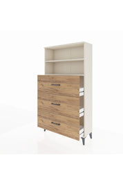 Arges Dolap 2 Raflı 3 Çekmeceli 88x30x163 Aytaşı-Çam