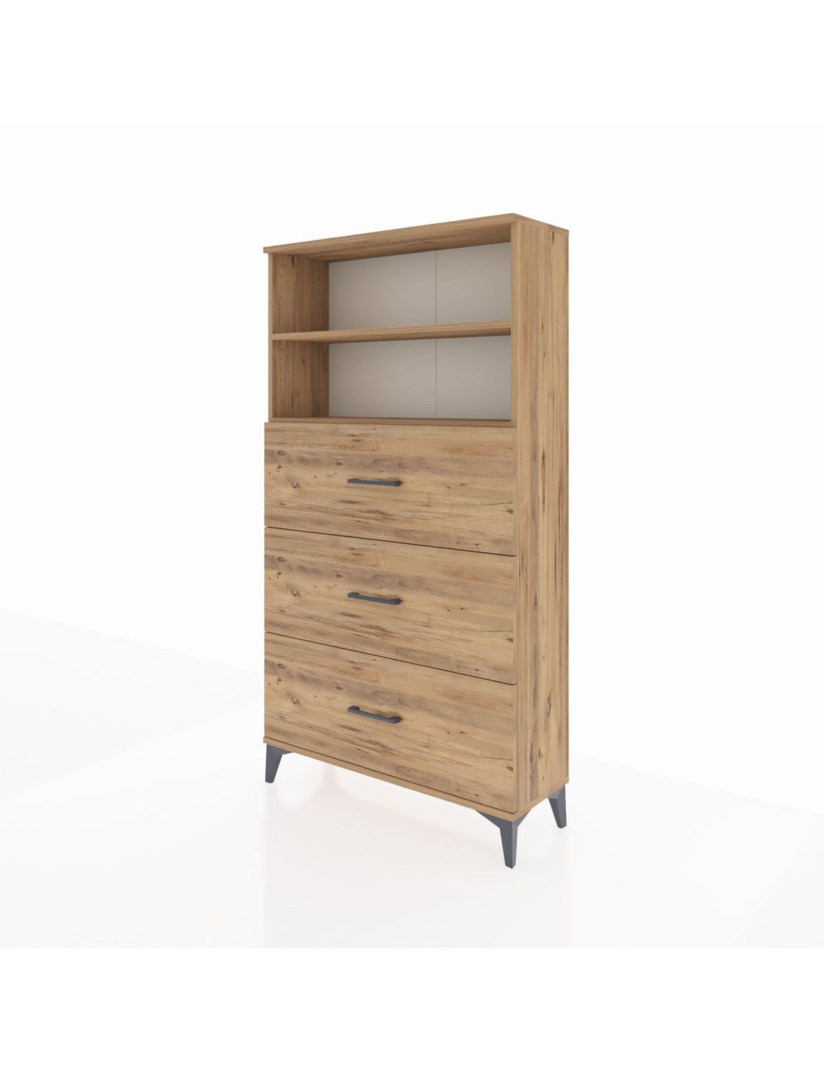 Arges Dolap 2 Raflı 3 Çekmeceli 88x30x163 - S21M040V9A