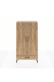 Arges Dolap 4 Raflı Tek Çekmeceli 2 Kapaklı 88x30x163 Aytaşı-Çam