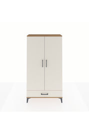 Arges Dolap 4 Raflı Tek Çekmeceli 2 Kapaklı 88x30x163 Çam-Aytaşı