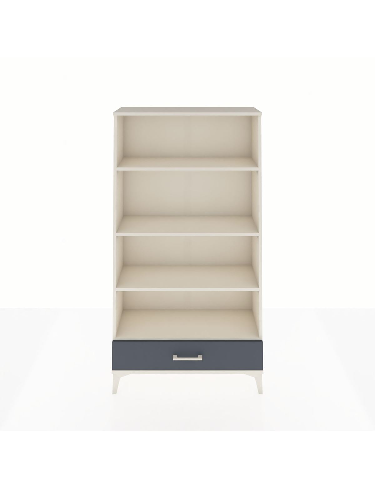 Arges Dolap 4 Raflı Tek Çekmeceli 88x30x163 Aytaşı-Antrasit