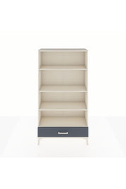 Arges Dolap 4 Raflı Tek Çekmeceli 88x30x163 Aytaşı-Antrasit