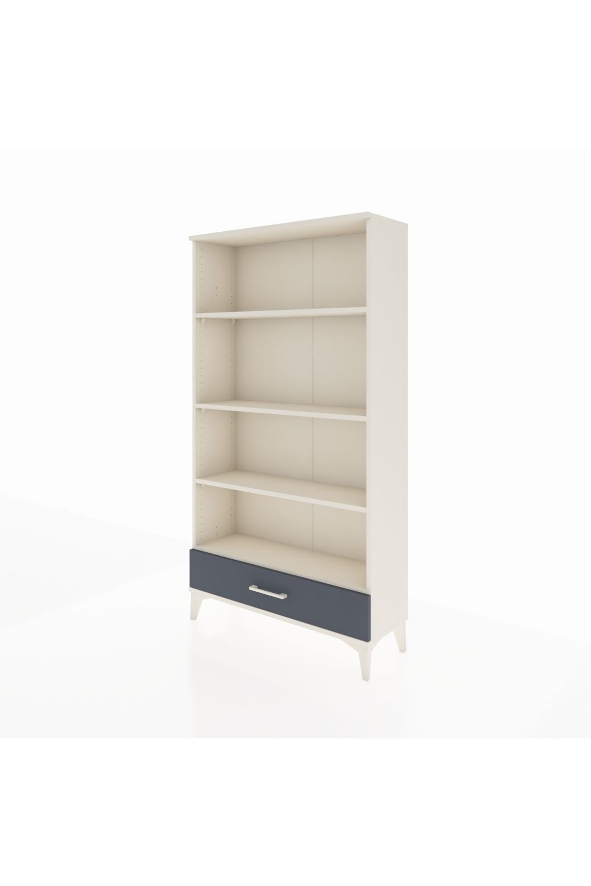 Arges Dolap 4 Raflı Tek Çekmeceli 88x30x163 Aytaşı-Antrasit