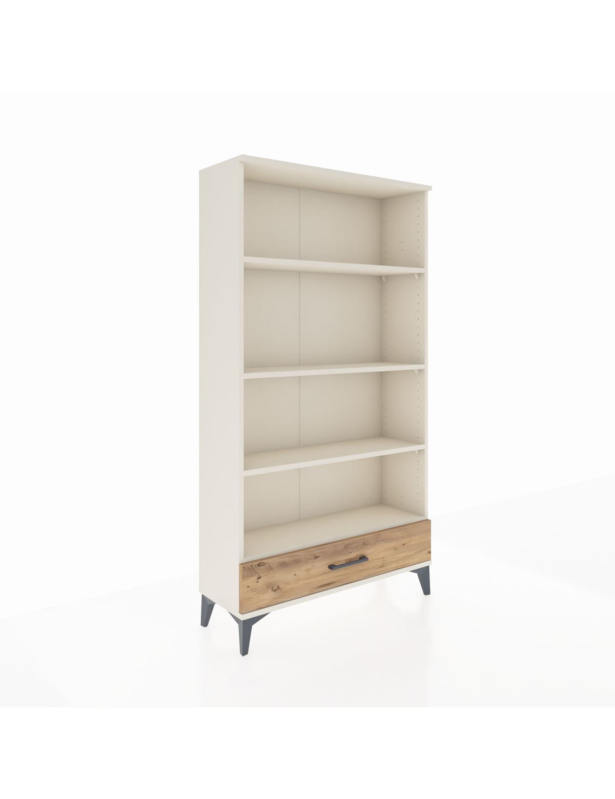 Arges Dolap 4 Raflı Tek Çekmeceli 88x30x163 Aytaşı-Çam