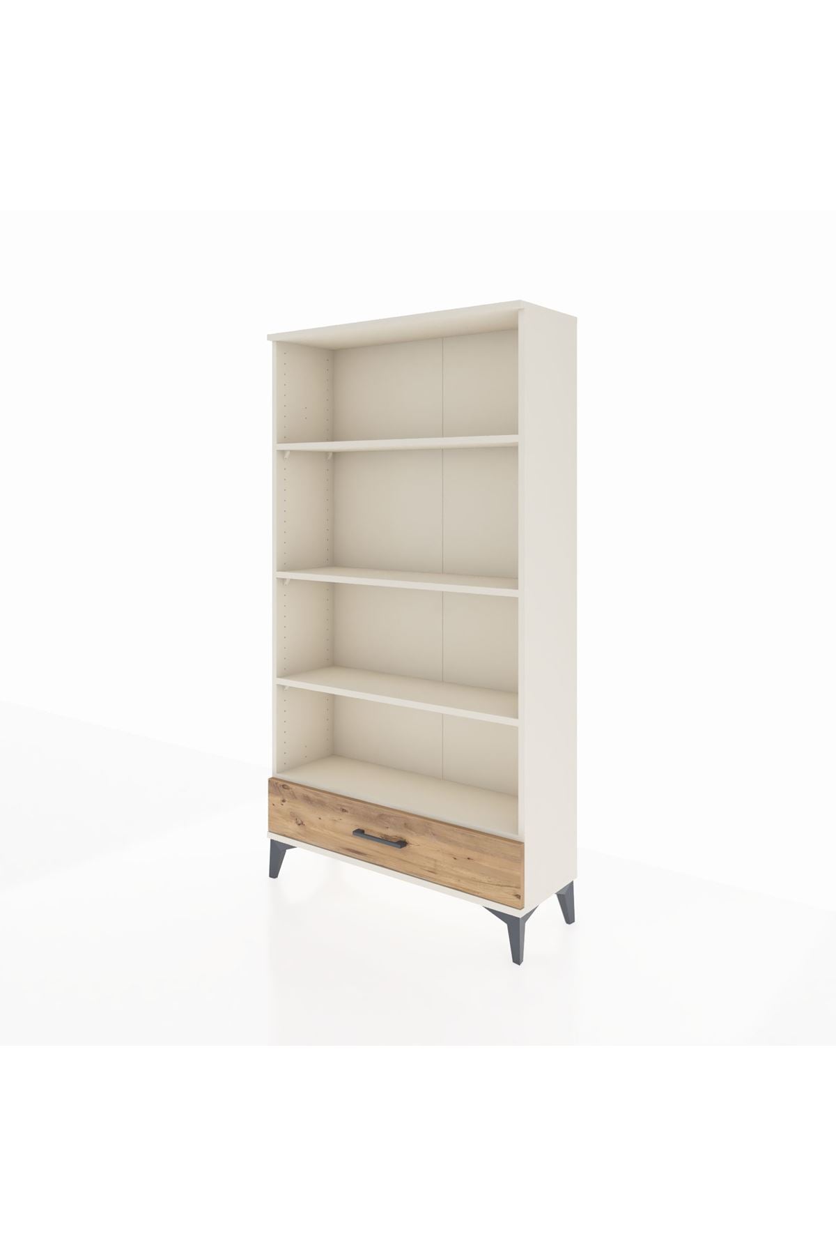 Arges Dolap 4 Raflı Tek Çekmeceli 88x30x163 Aytaşı-Çam