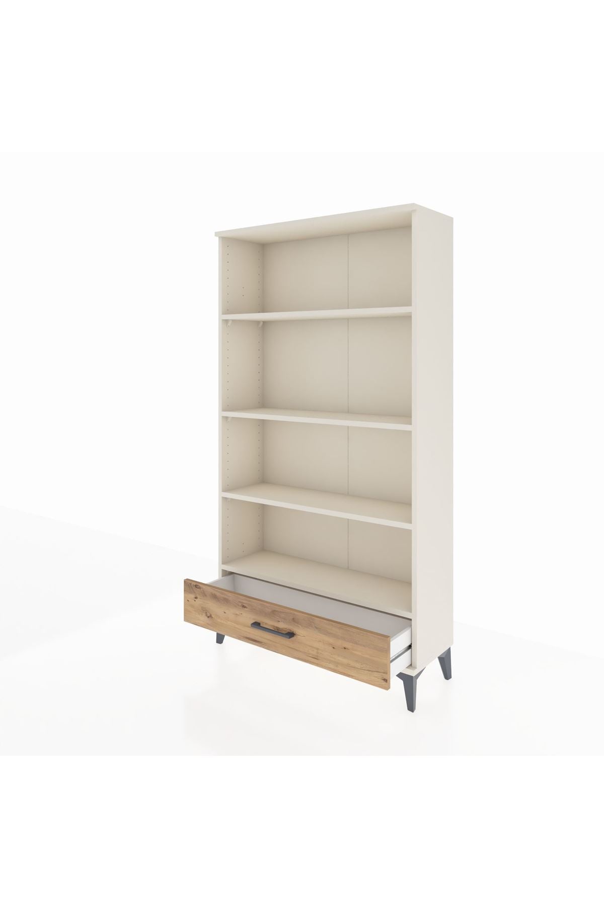 Arges Dolap 4 Raflı Tek Çekmeceli 88x30x163 Aytaşı-Çam