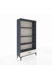 Arges Dolap 4 Raflı Tek Çekmeceli 88x30x163 Antrasit-Aytaşı