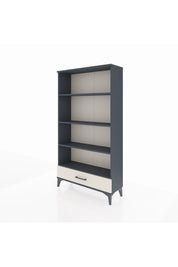 Arges Dolap 4 Raflı Tek Çekmeceli 88x30x163 Antrasit-Aytaşı